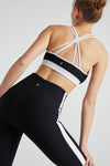 ELECTRIC RIB COLOR BLOCK BRA ELECTRIC YOGA