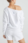 ELECTRIC FLEECE OFF SHOULDER SWEATSHIRT ELECTRIC YOGA