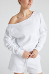 ELECTRIC FLEECE OFF SHOULDER SWEATSHIRT ELECTRIC YOGA