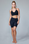 Mesh + Pocket Biker Short Electric Yoga