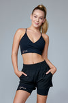 Faux Wrap Love Bra Electric Yoga