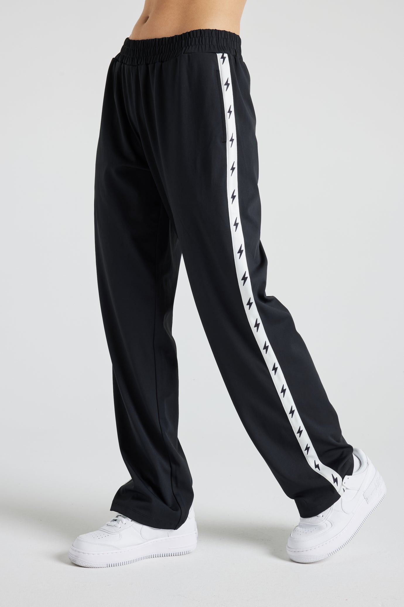Electric Yoga Bolt Track Pant Black White