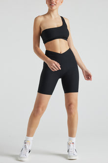  ELECTRIC RIB ONE SHOULDER BRA ELECTRIC YOGA